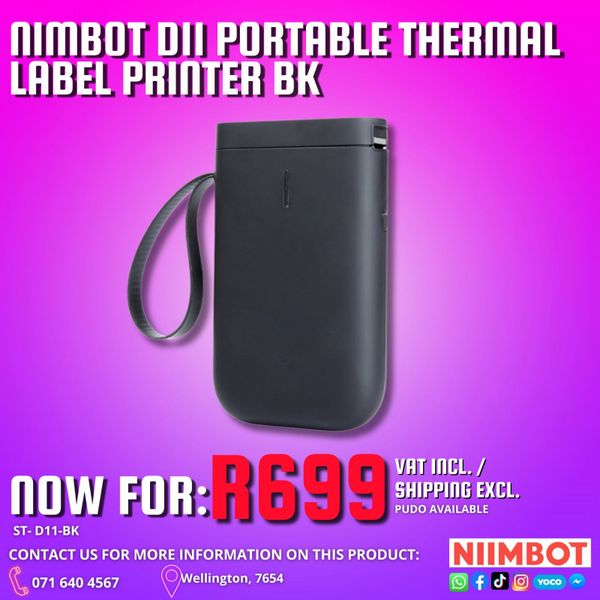 Nimbot D11 Portable Thermal Label Printer BK
