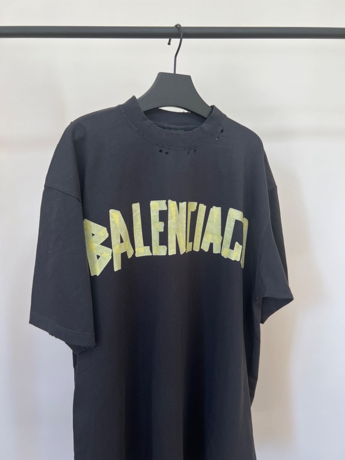 balenciaga back print t shirt