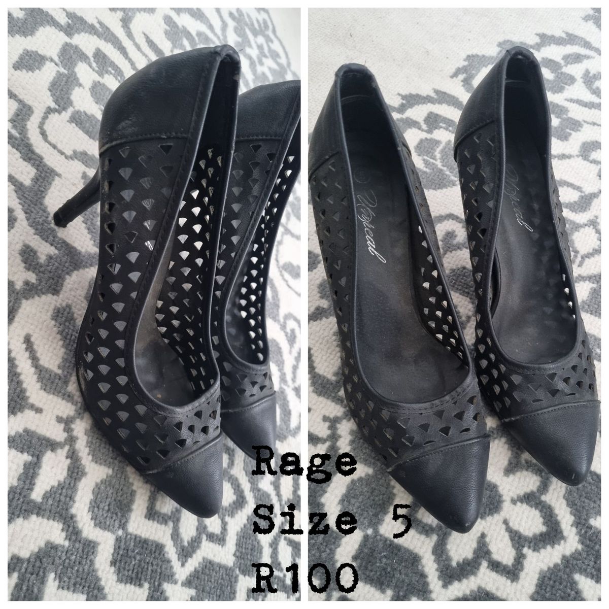 White heels hot sale at rage