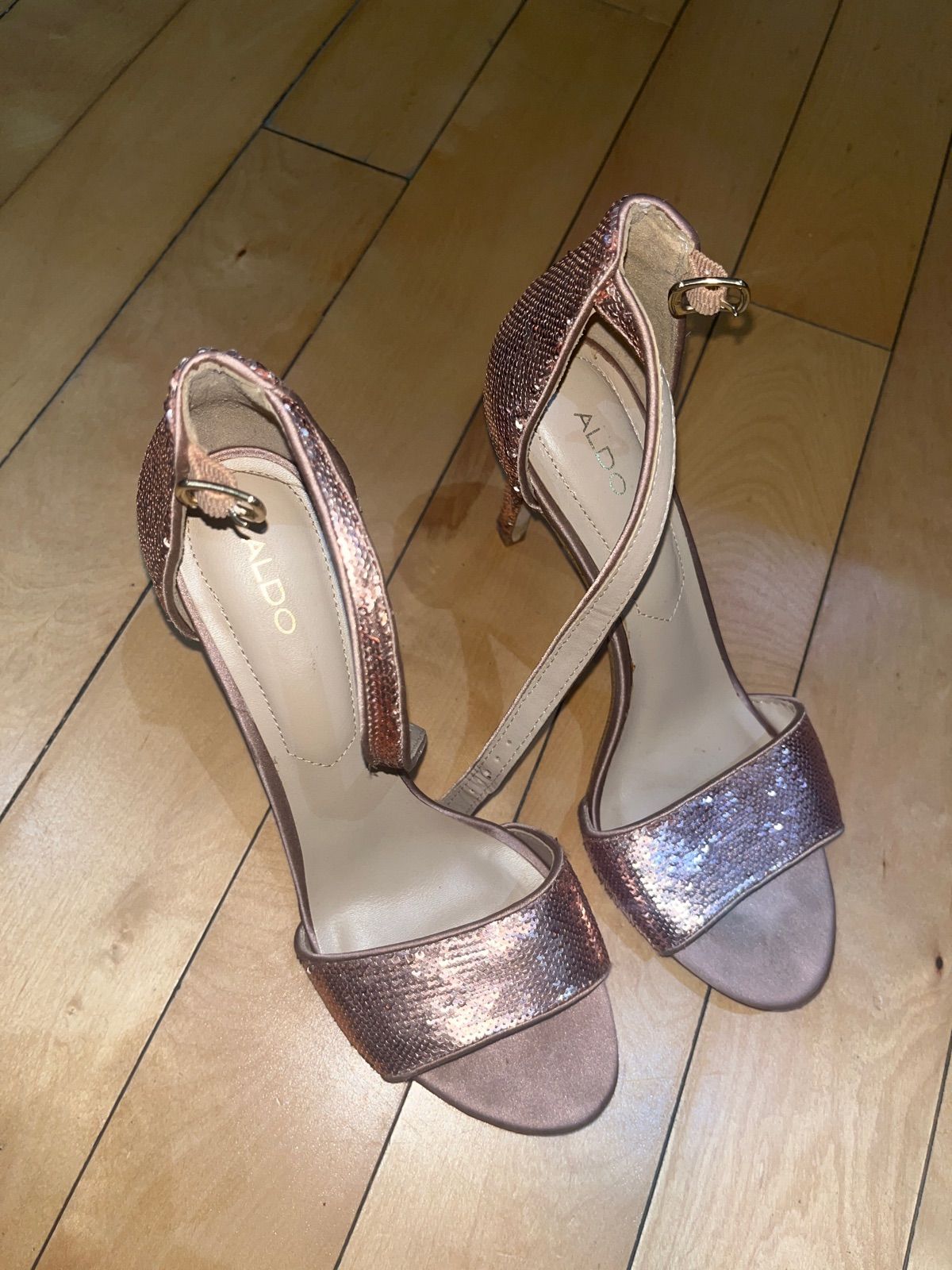 Aldo rose gold pumps on sale