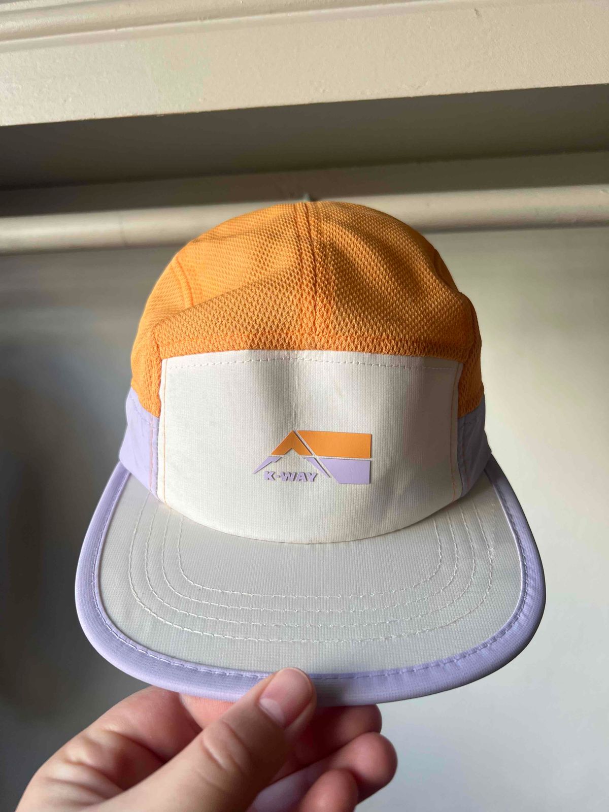 Sports Leisure K-WAY MMXXI 5-Panel Peak Cap Orange and YAGA