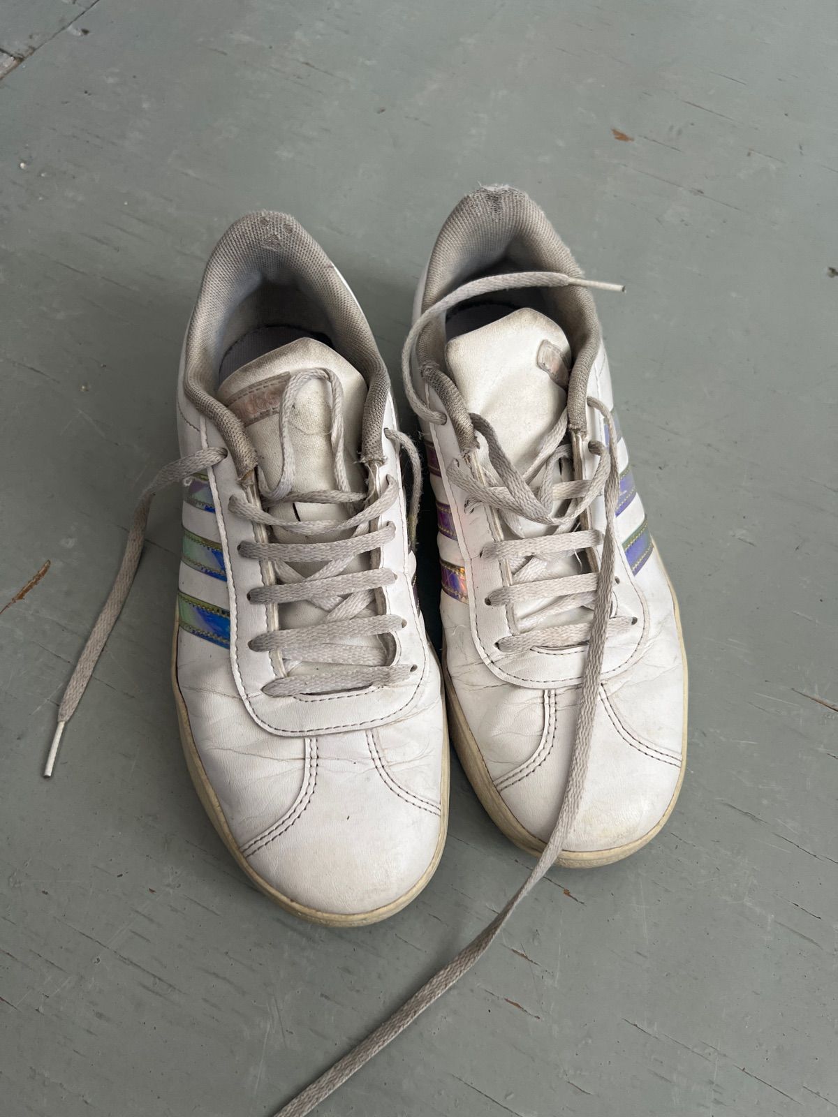 Women Adidas VL Court 2.0 Kid s Shoes Wh Yaga SA