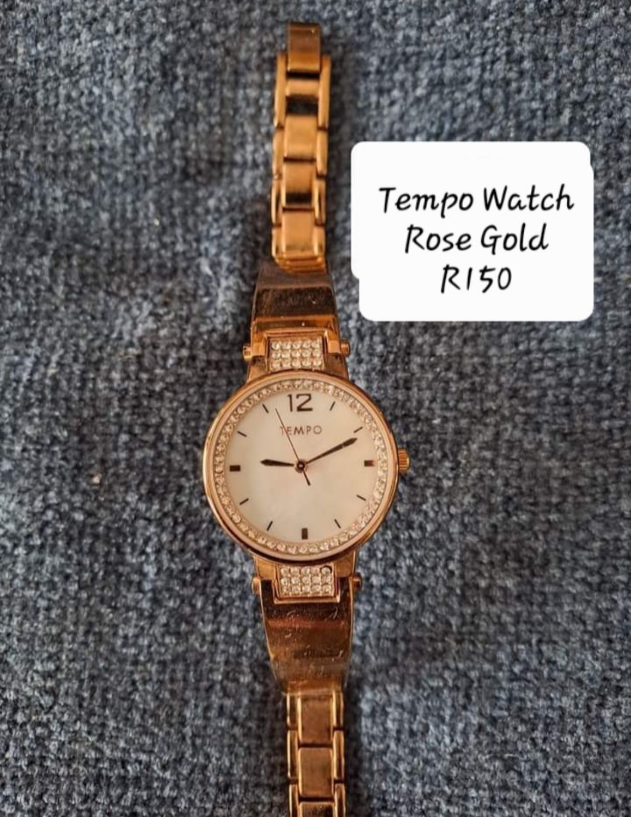 Tempo rose gold ladies on sale watches