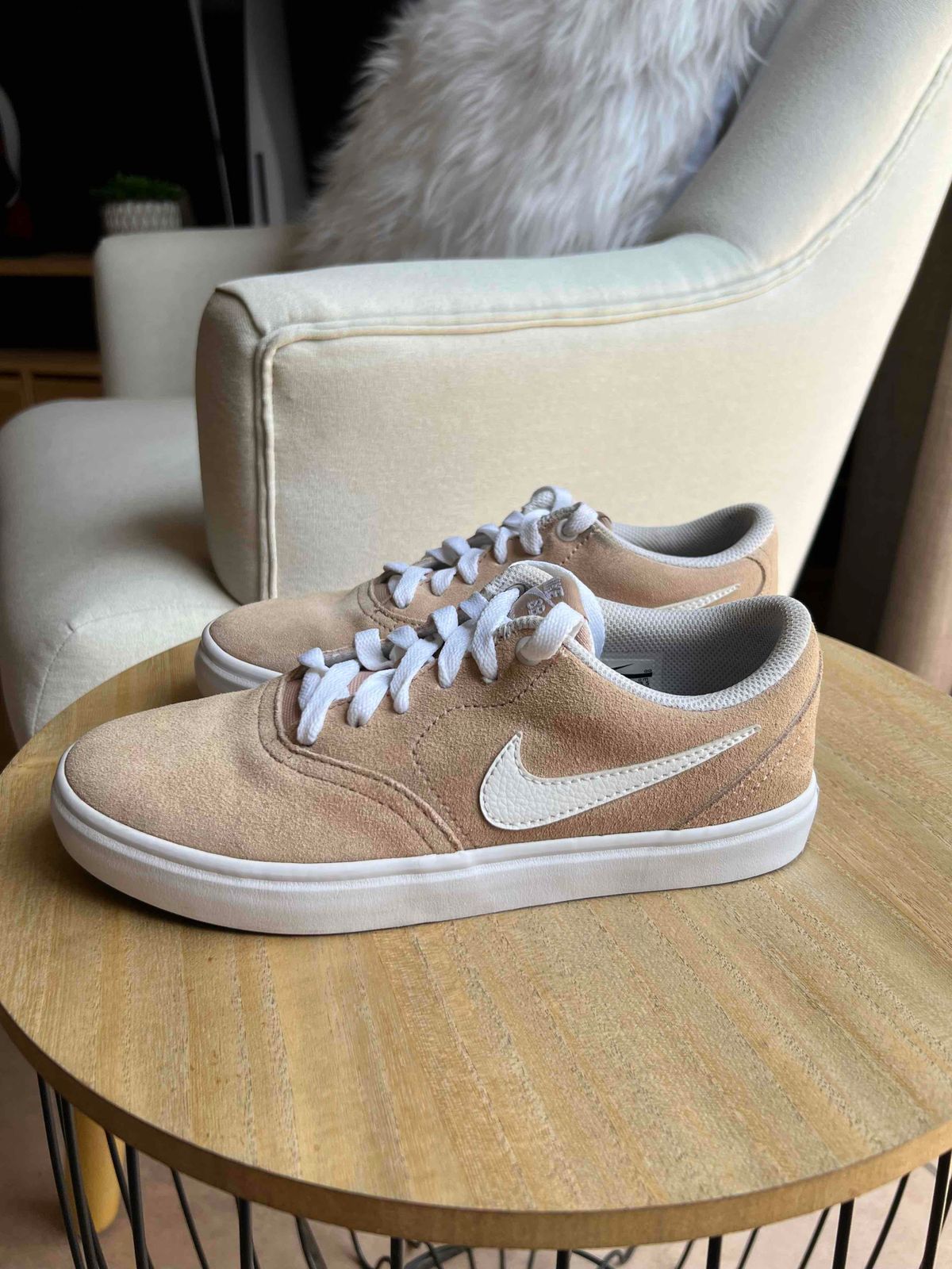 Nike sb check discount beige