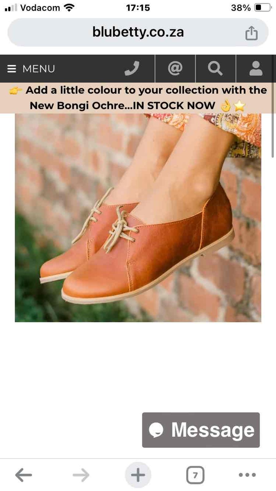 Women Genuine Leather Blu Betty Size YAGA