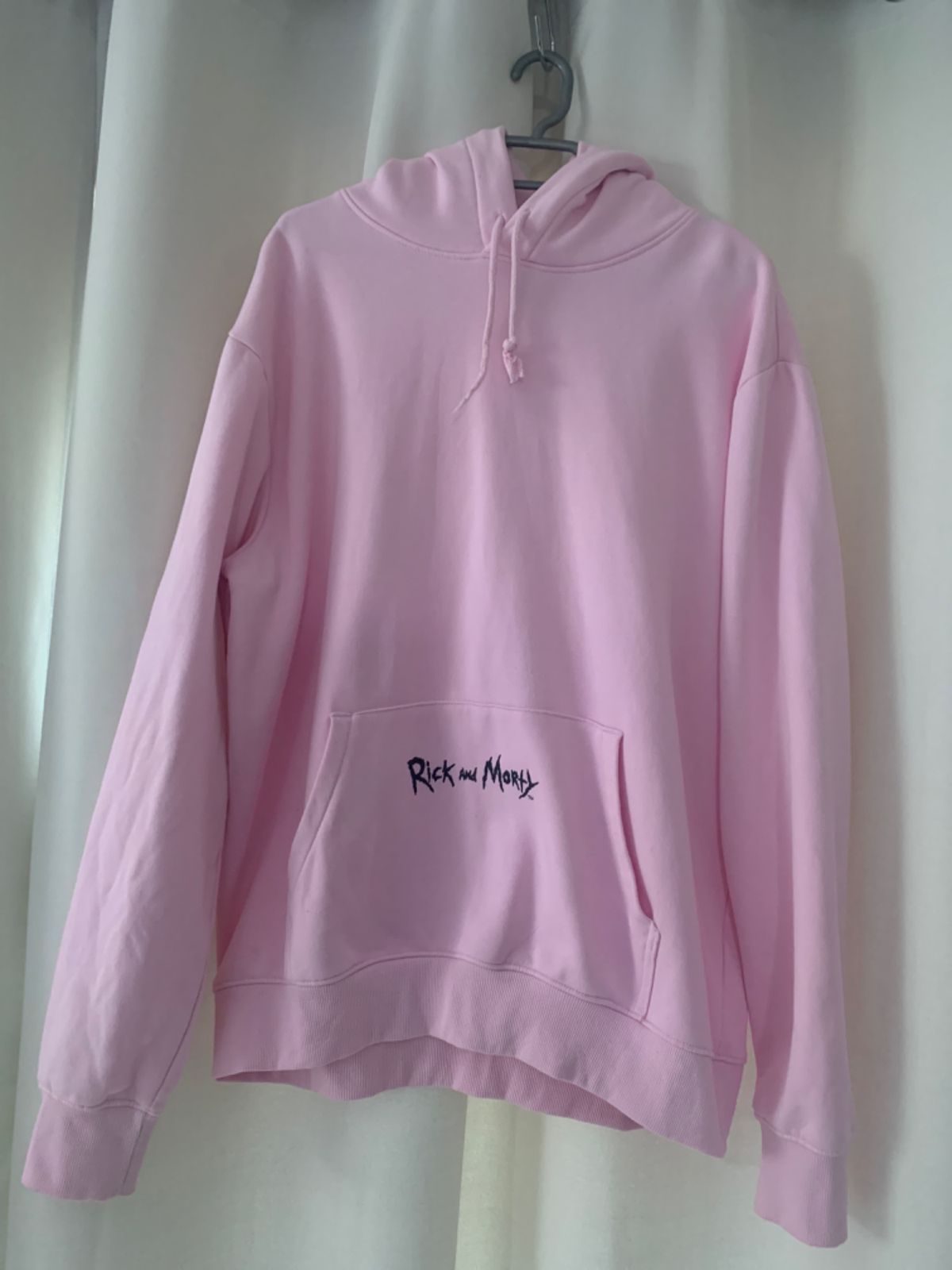 Light pink rick and morty hoodie sale
