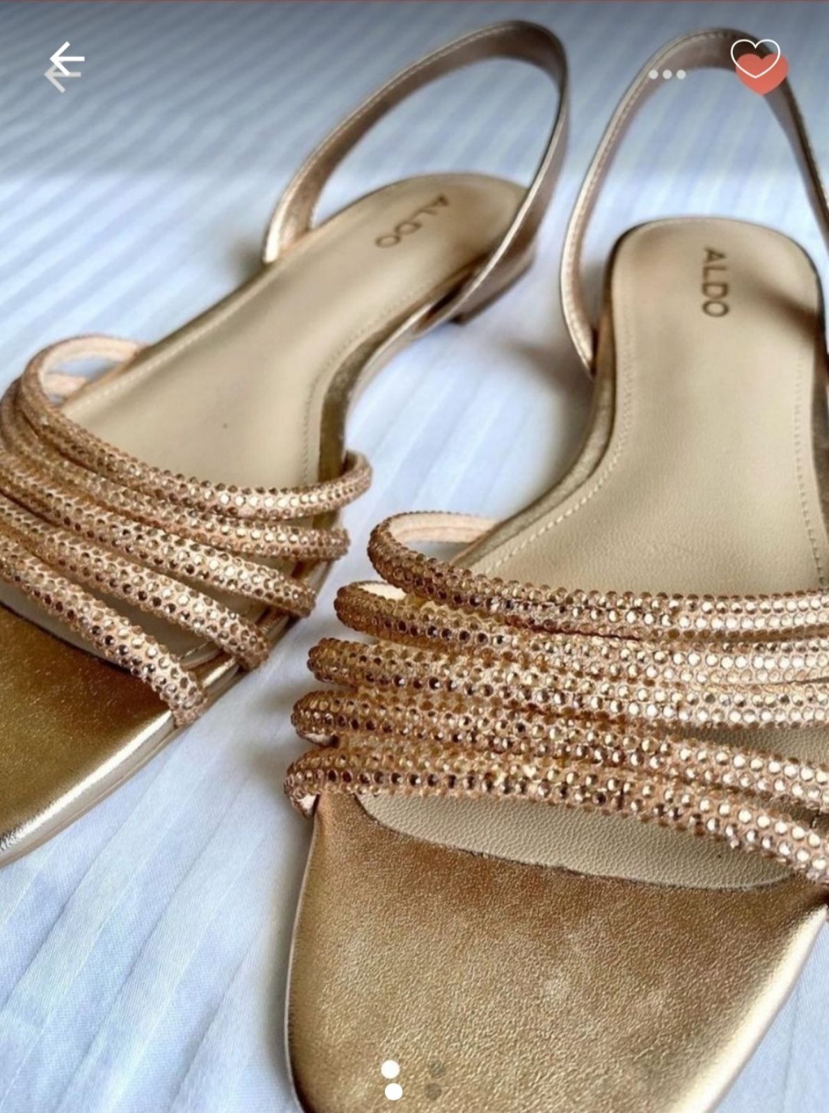 ALDO Strappy Sandals in Metallic | Lyst Canada