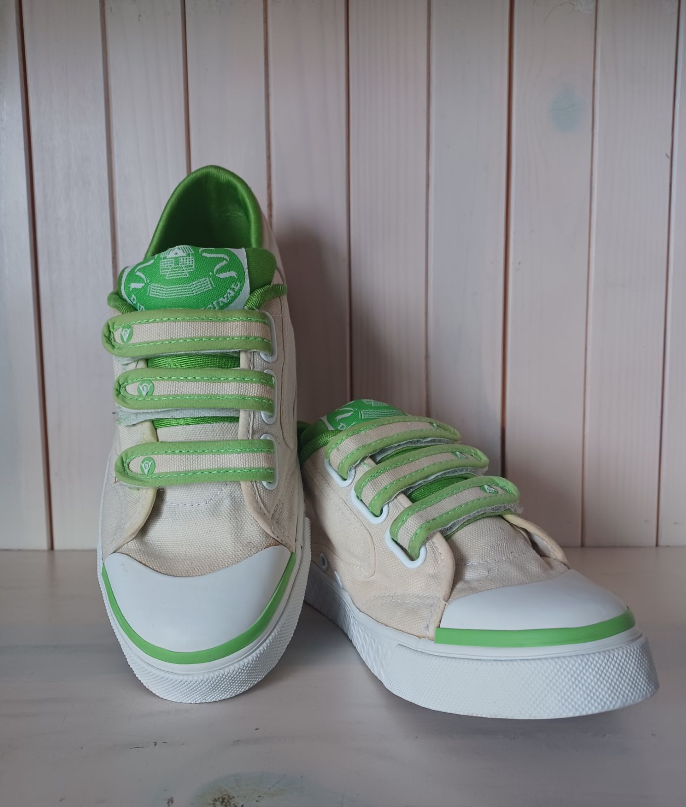 Dunlop green clearance flash velcro