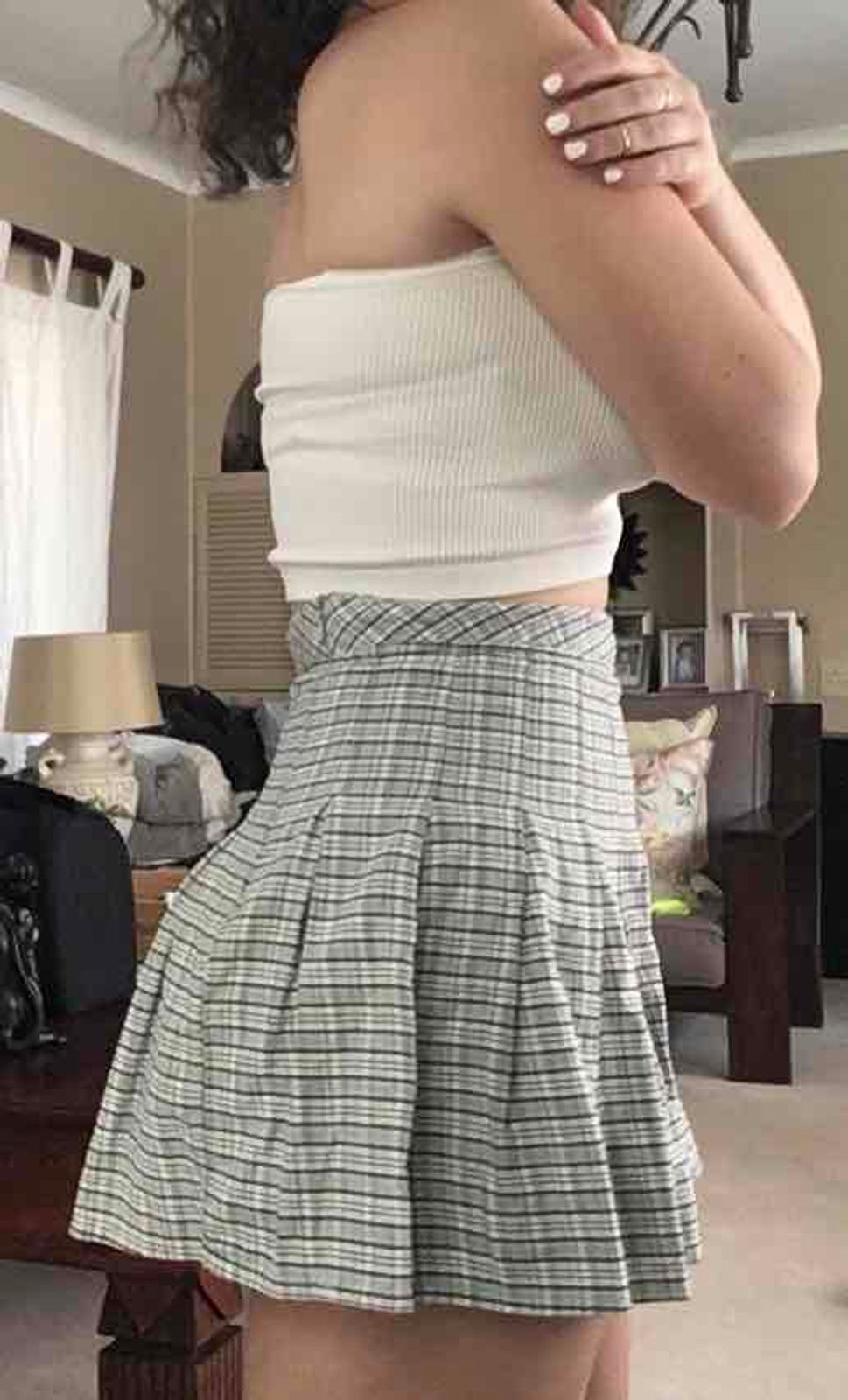 Plaid skirt outlet factorie