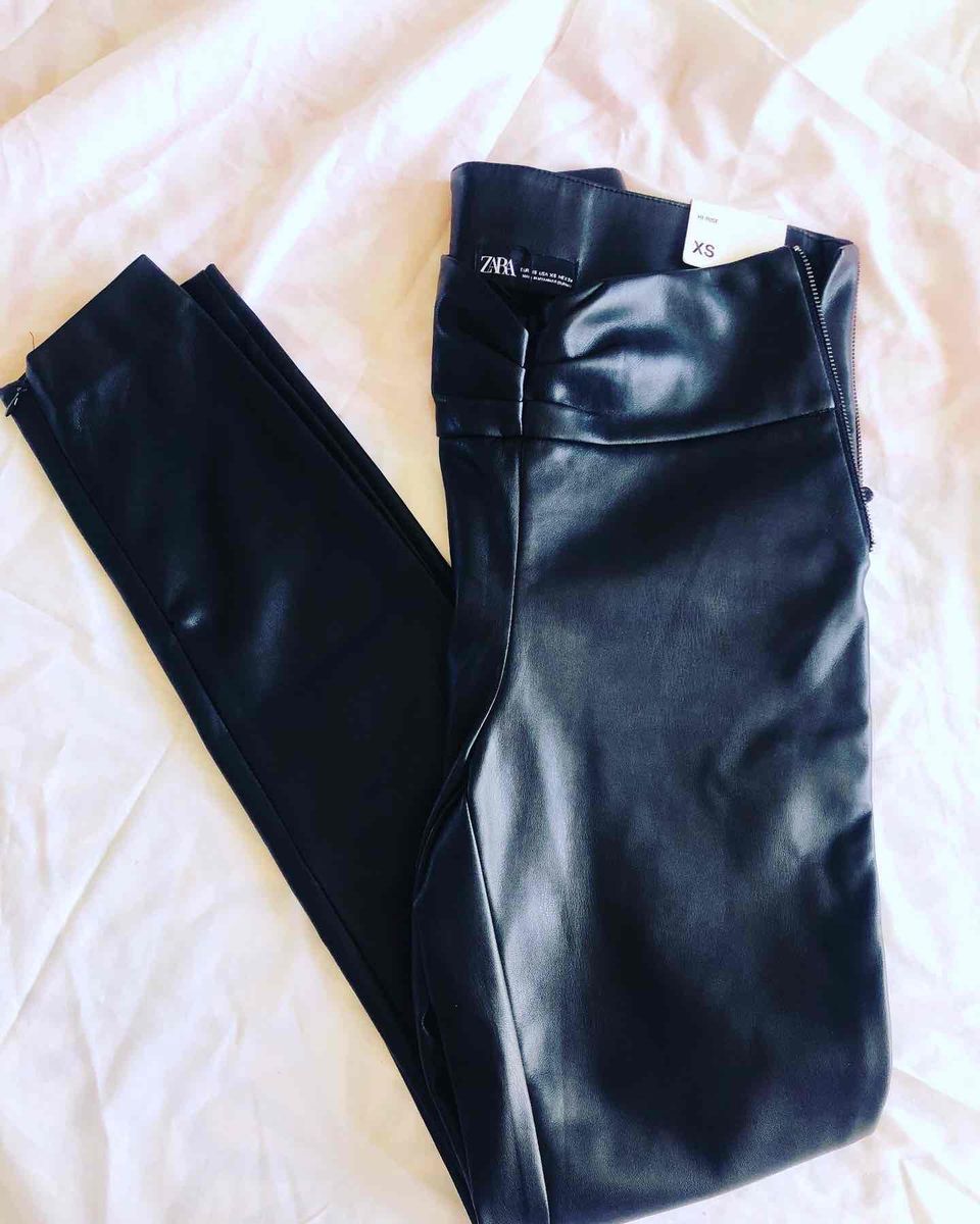 Women, Zara Hi Rise Faux Leather Leggings