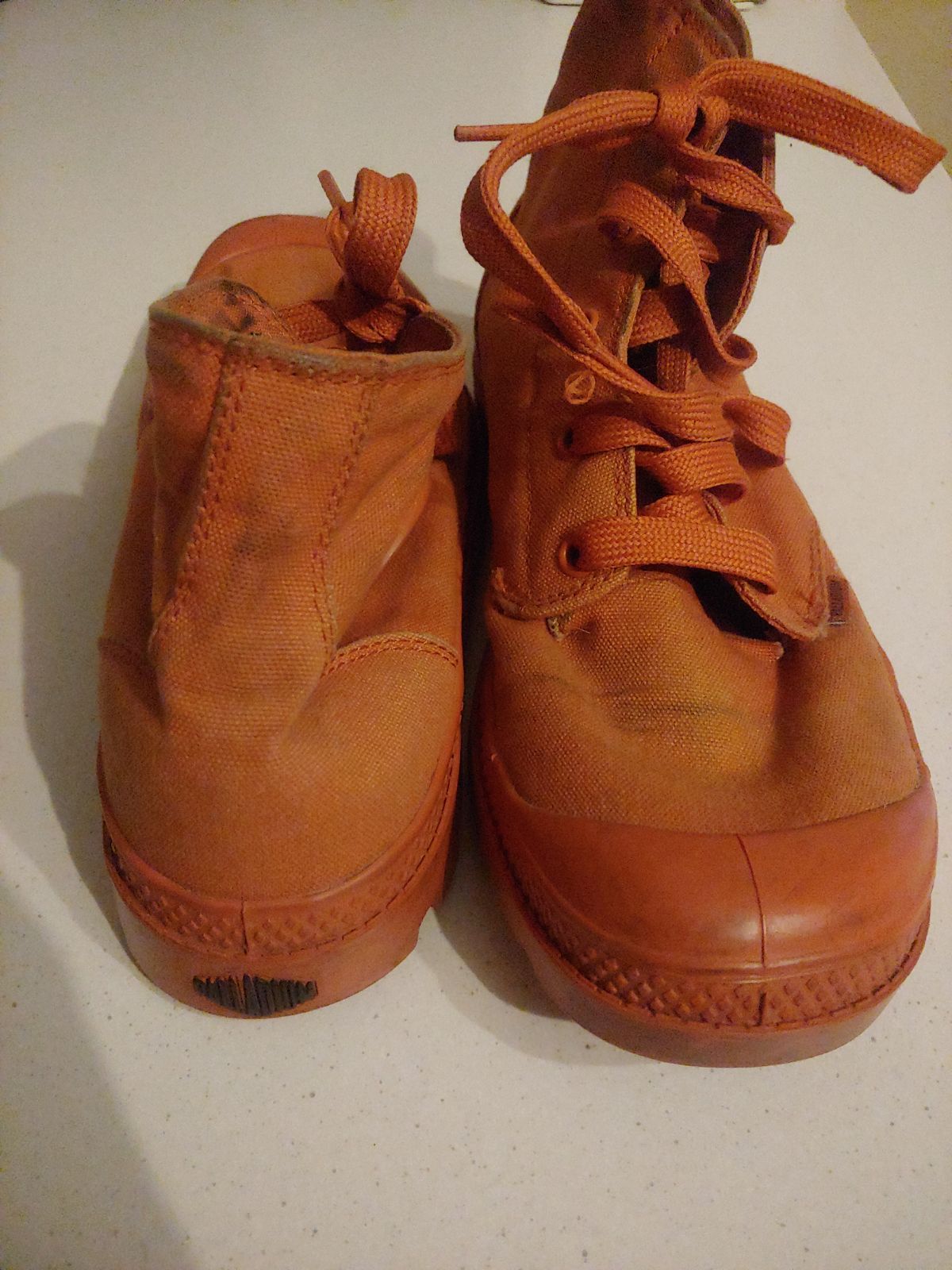 Orange palladium boots best sale