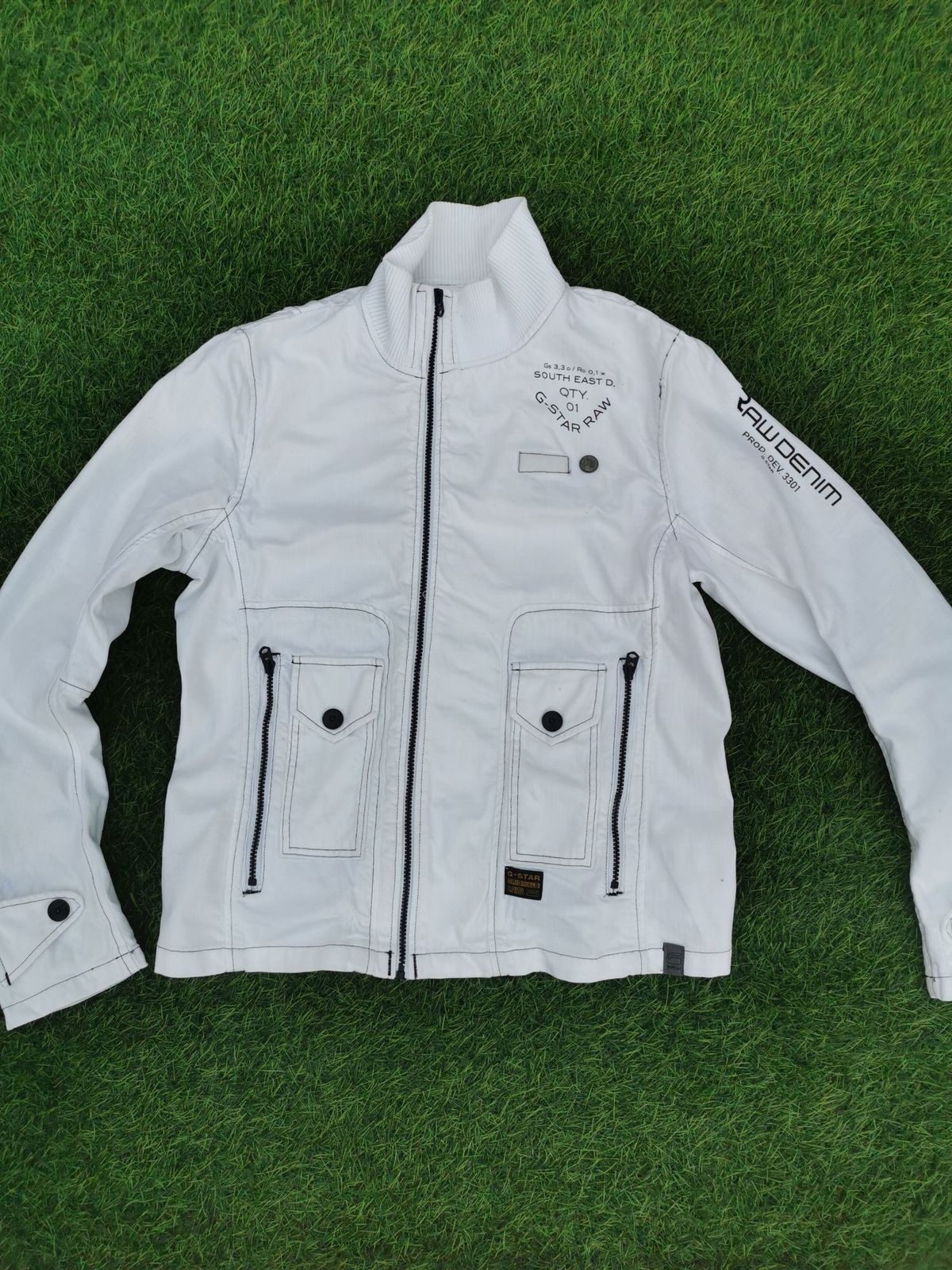 G star store raw white jacket