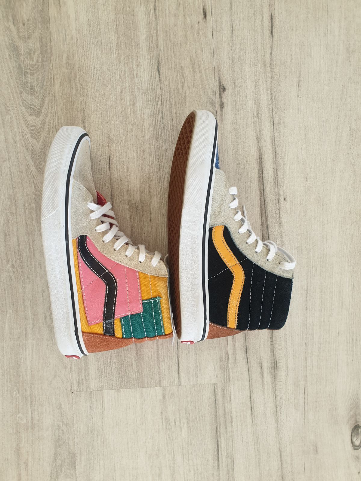 Vans patchwork outlet sk8 hi multicolor