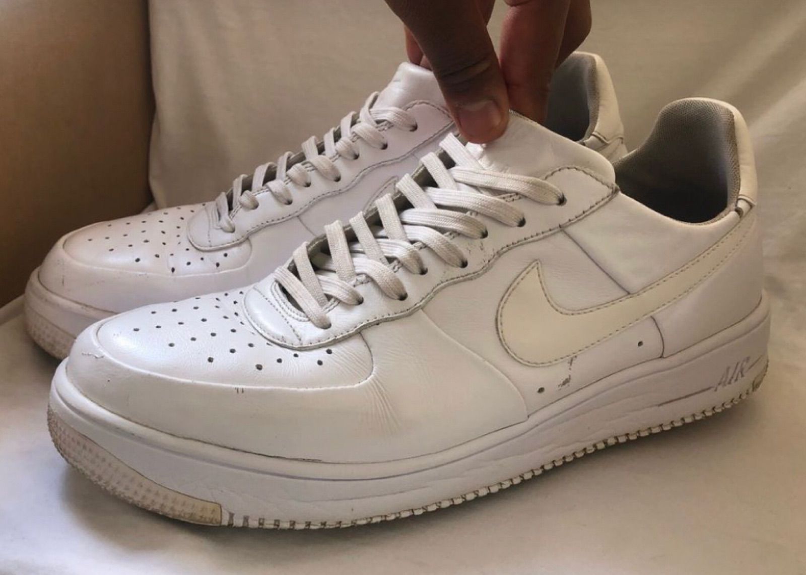 Nike Air Force Type Triple White UK Depop