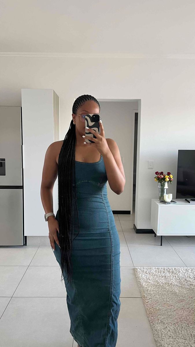 Fitted Knee Length Denim Dress Women The Long Denim Size YAGA Fitted Knee Length Denim Dress Women The Long Denim Size YAGA