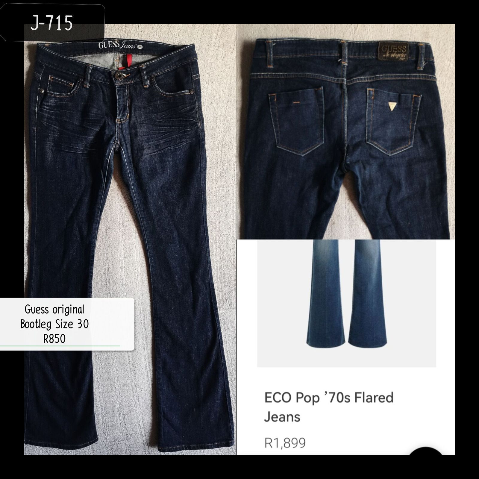 Guess jeans size outlet chart