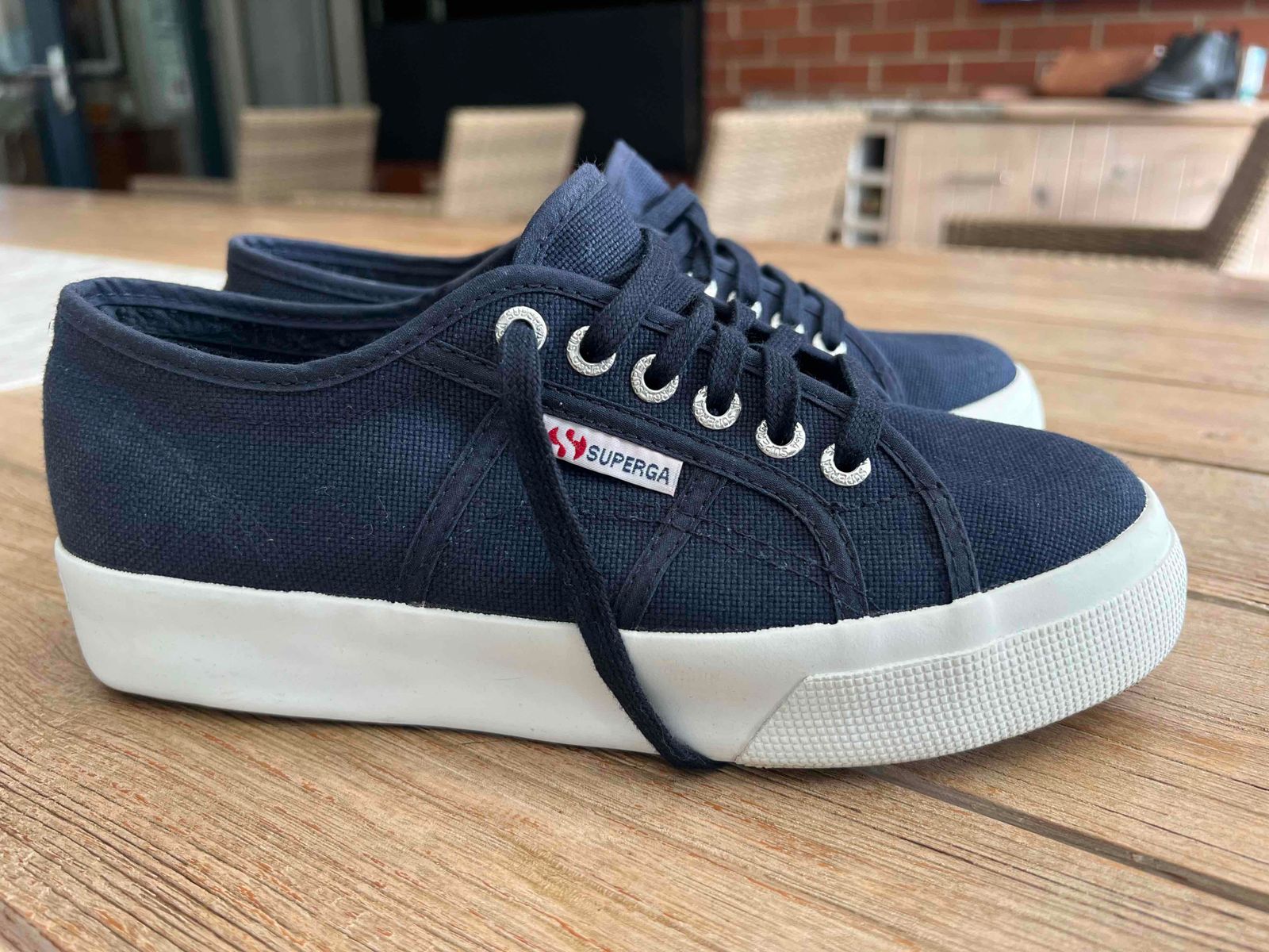 Superga navy clearance sneakers