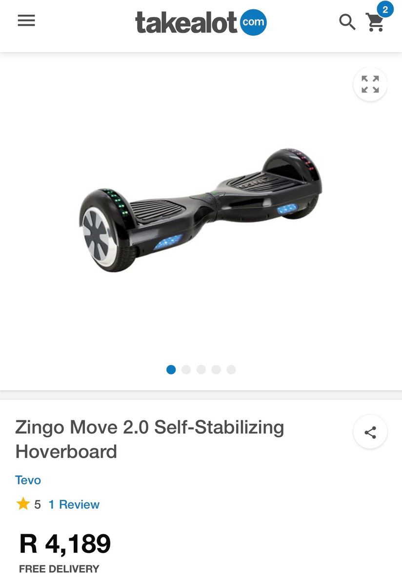 Kids Zingo move 2.0 hoverboard opened but u Yaga SA