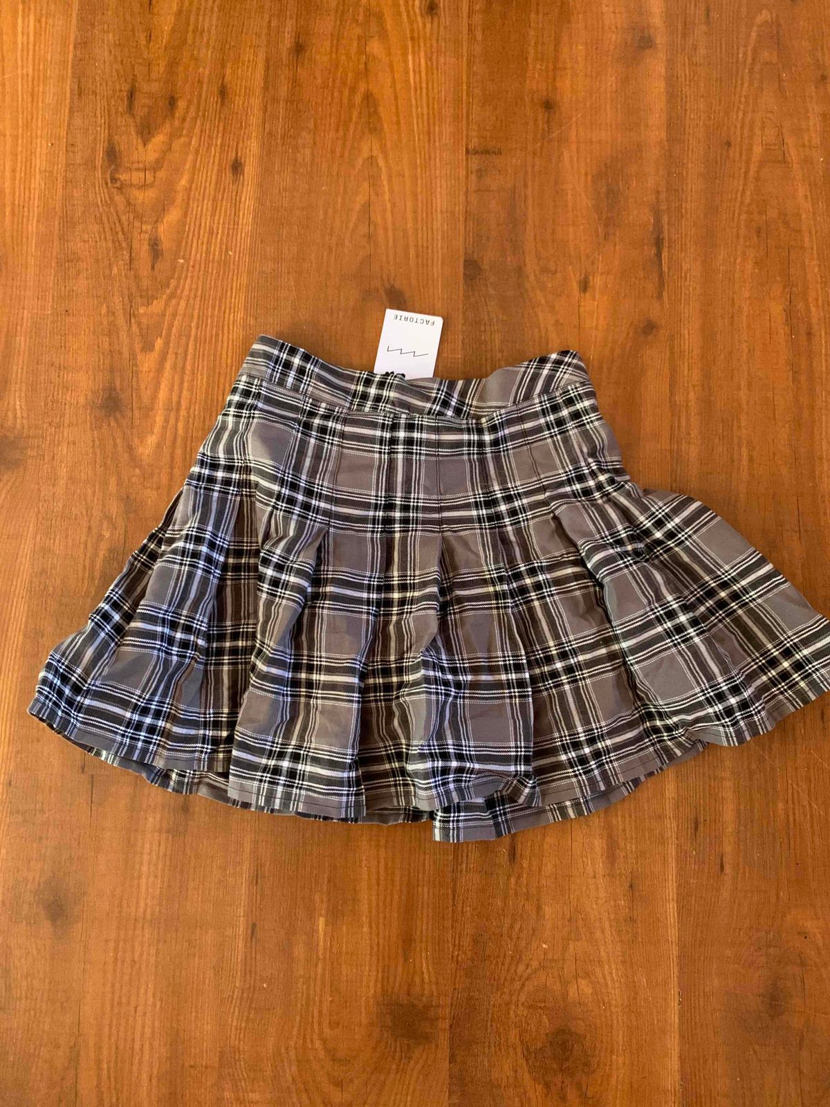 Checkered skirt outlet factorie