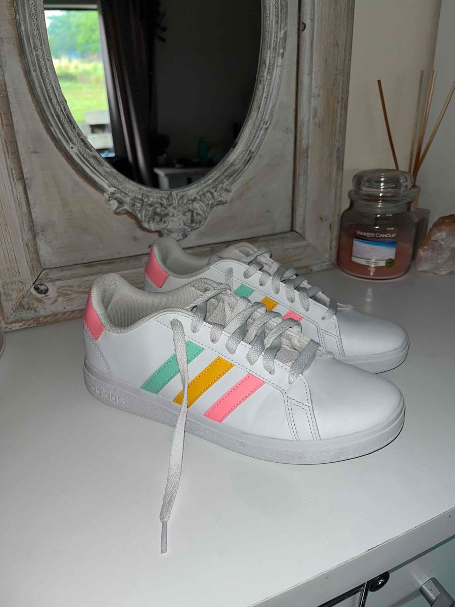 Adidas superstar white rainbow hot sale