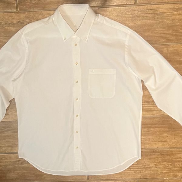 etienne aigner dress shirts Etienne Aigner Dress Shirt Mens 16.5 34/35 Gray Solid Regular Fit Long Sleeve