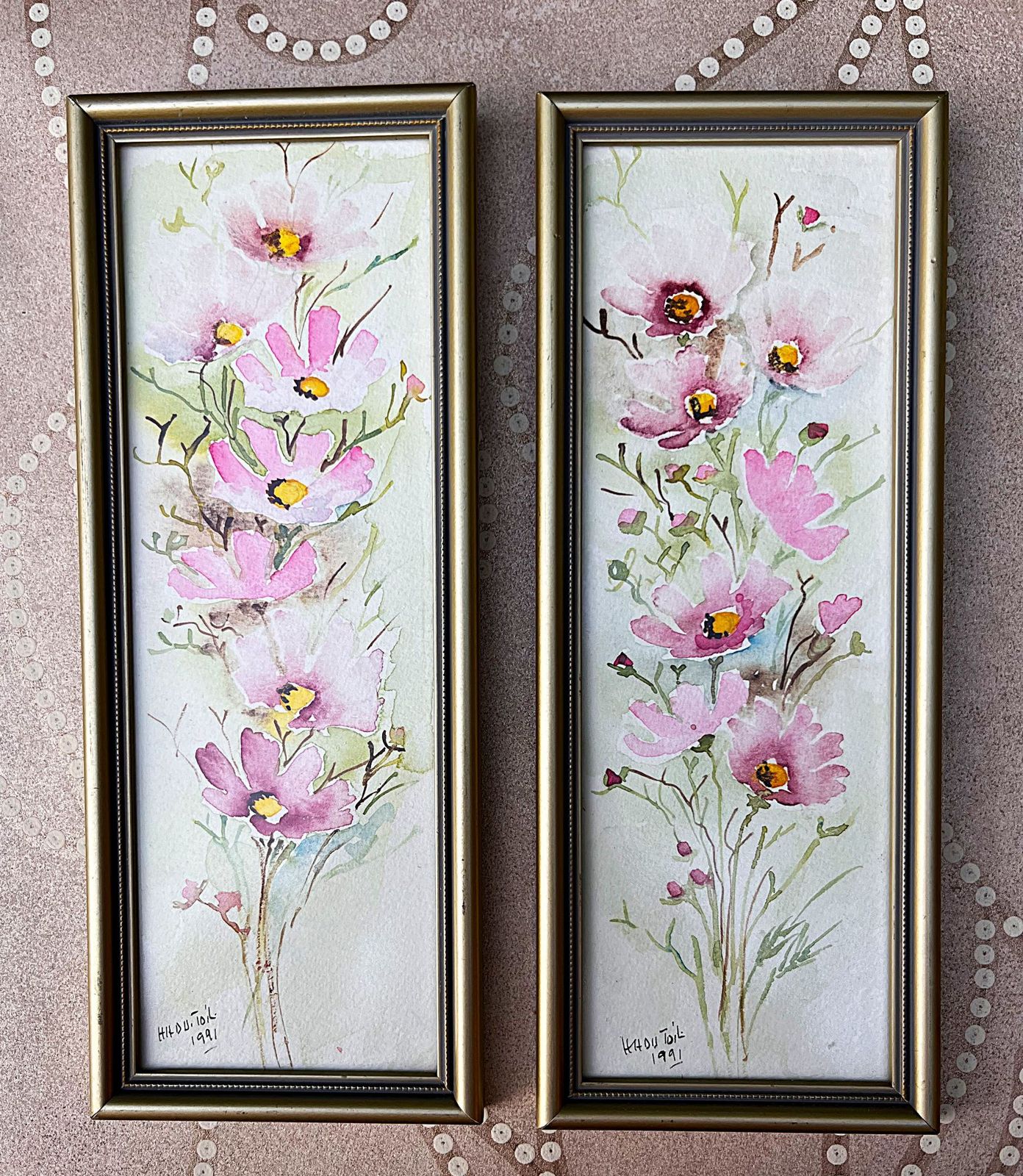 HH du Toit floral watercolours