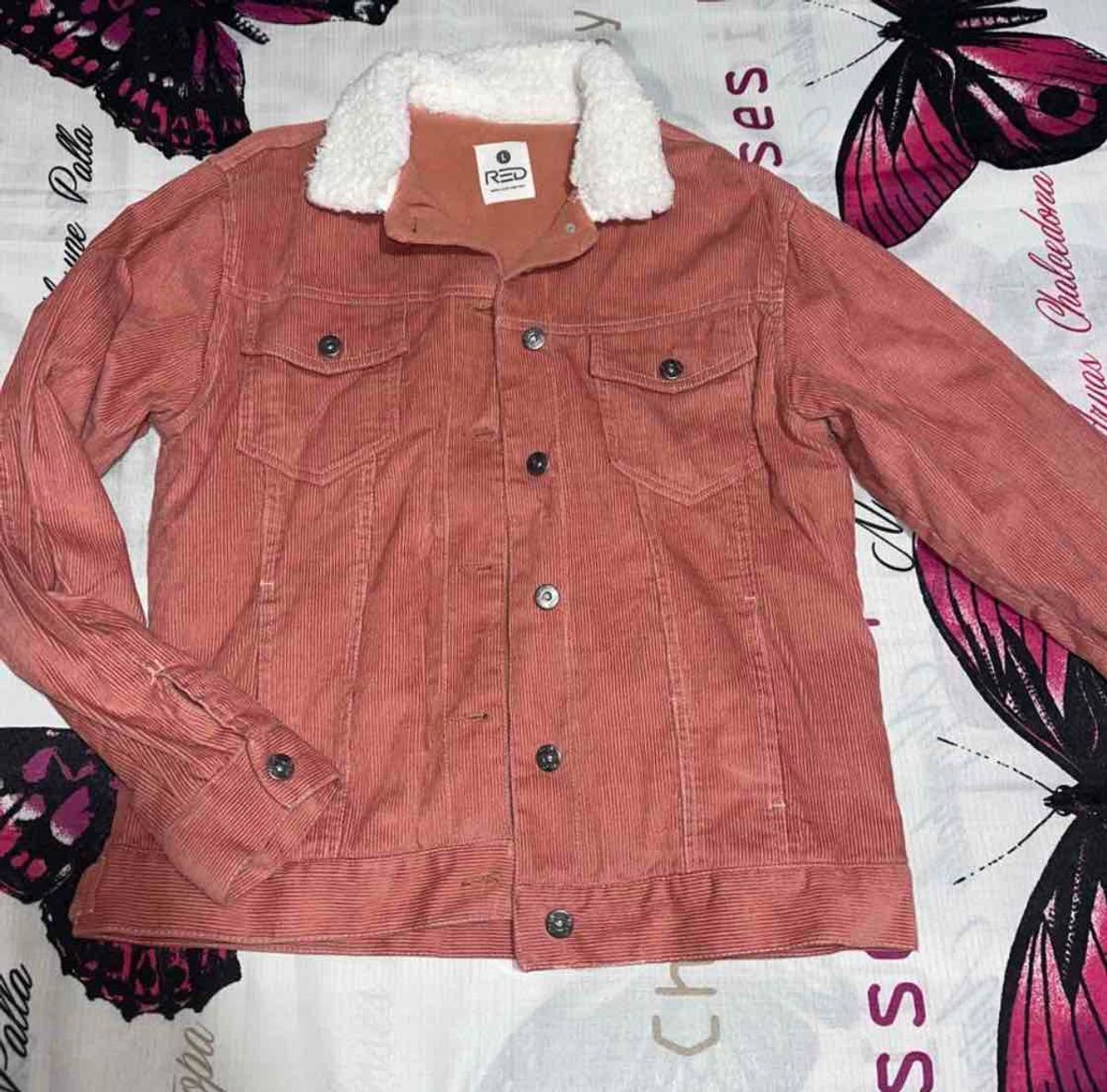 Pink corduroy 2024 jacket primark