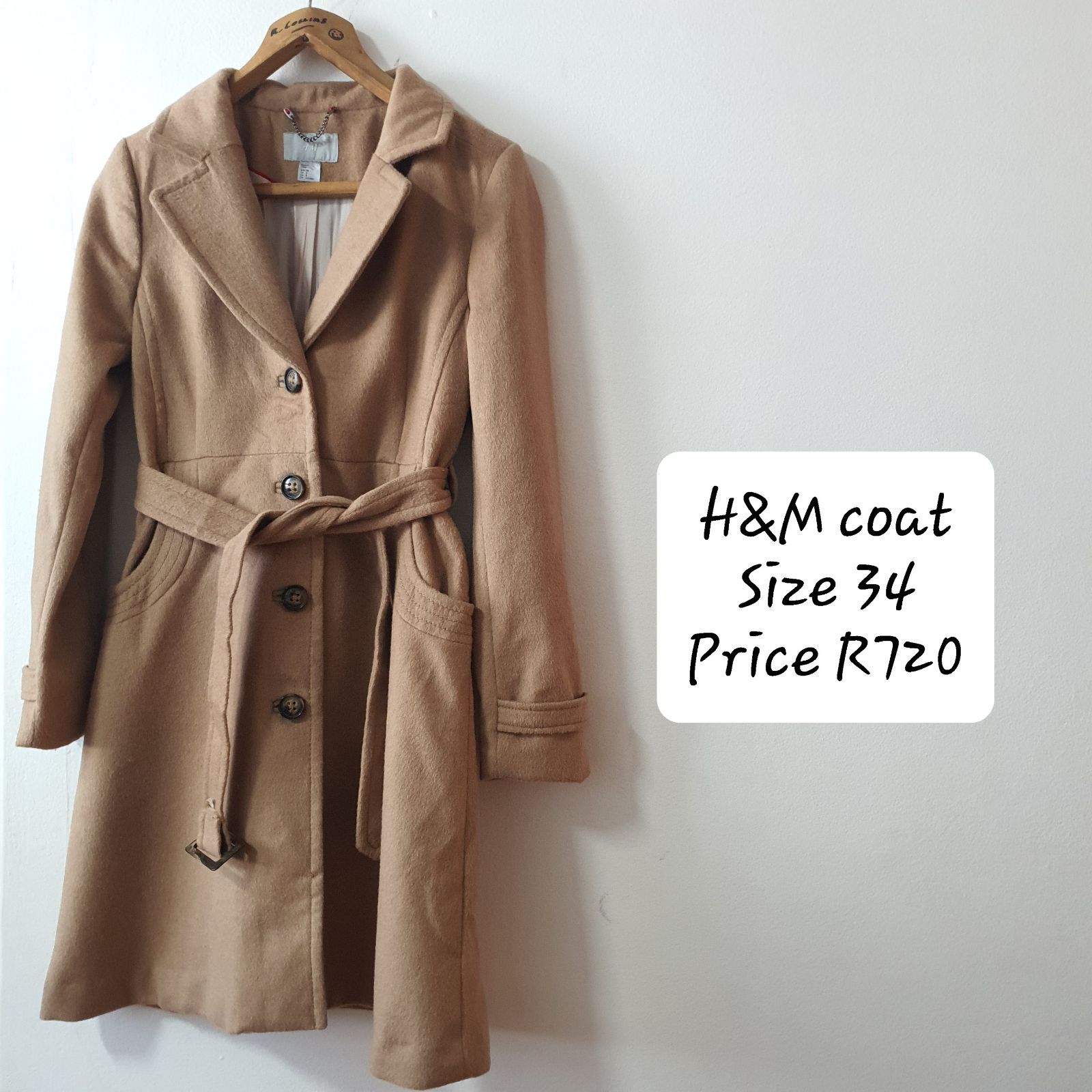 H and on sale m brown coat