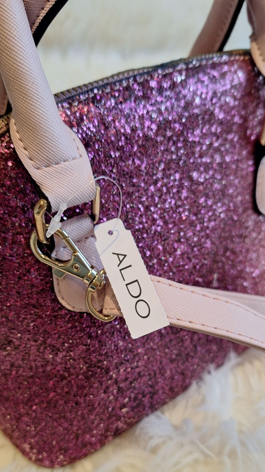 Aldo on sale glitter handbag