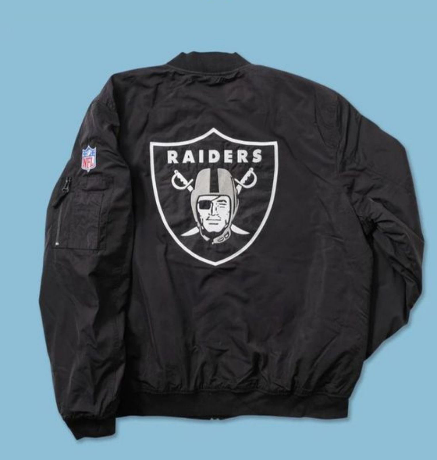 ジャケット・アウター Black by VANQUISH raiders jacket blue Black by VANQUISH raiders jacket blue