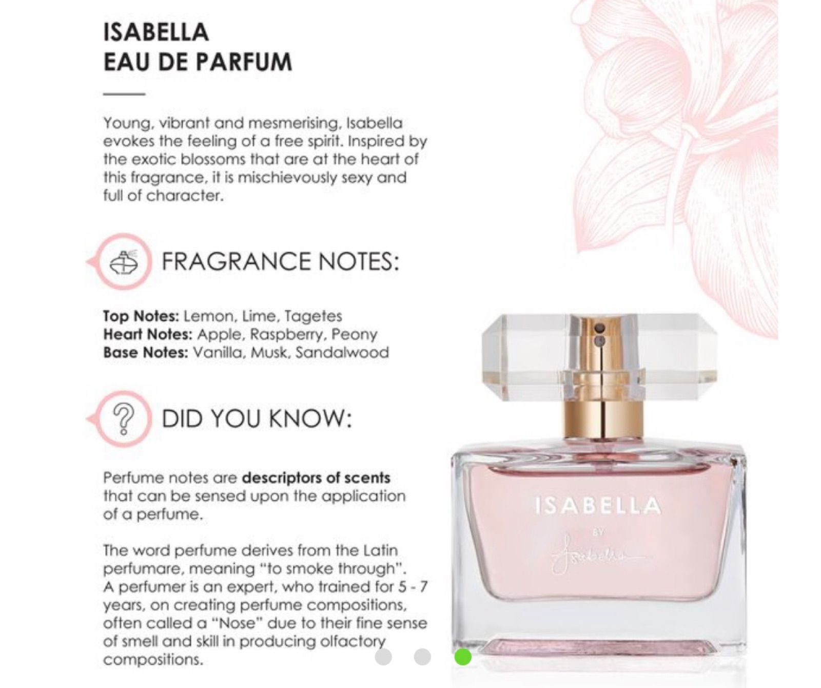 Isabella perfume by online isabella garcia