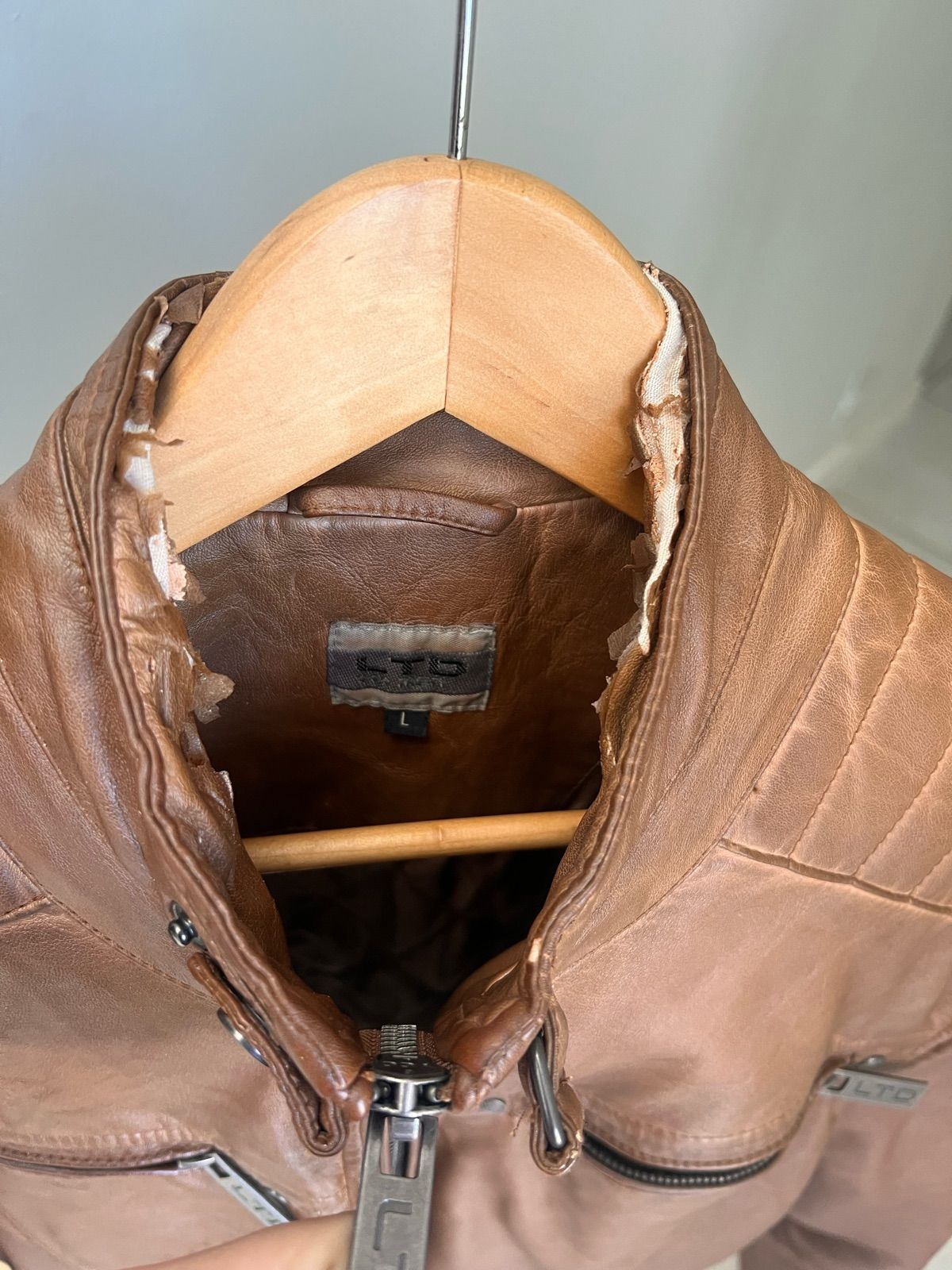 Leather Jackets Truworths Man Uzzi Jackets Brown Biker Jacket