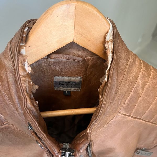 Leather Jackets Truworths Man Uzzi Jackets Brown Biker Jacket