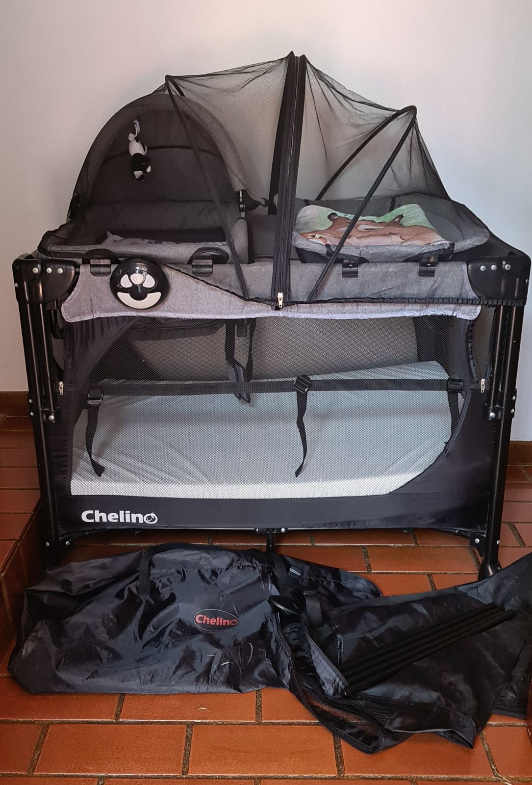 Chelino tiffany lux camp hot sale cot