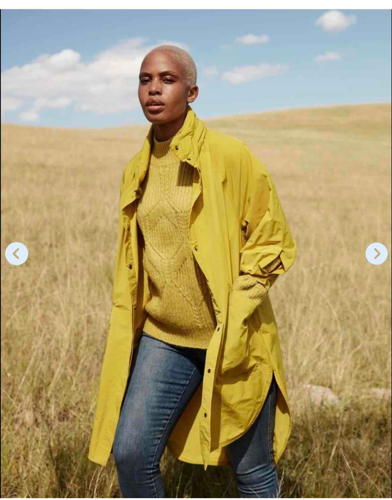 Women | Poetry Mustard Claudia Parka with hoodi | YAGA