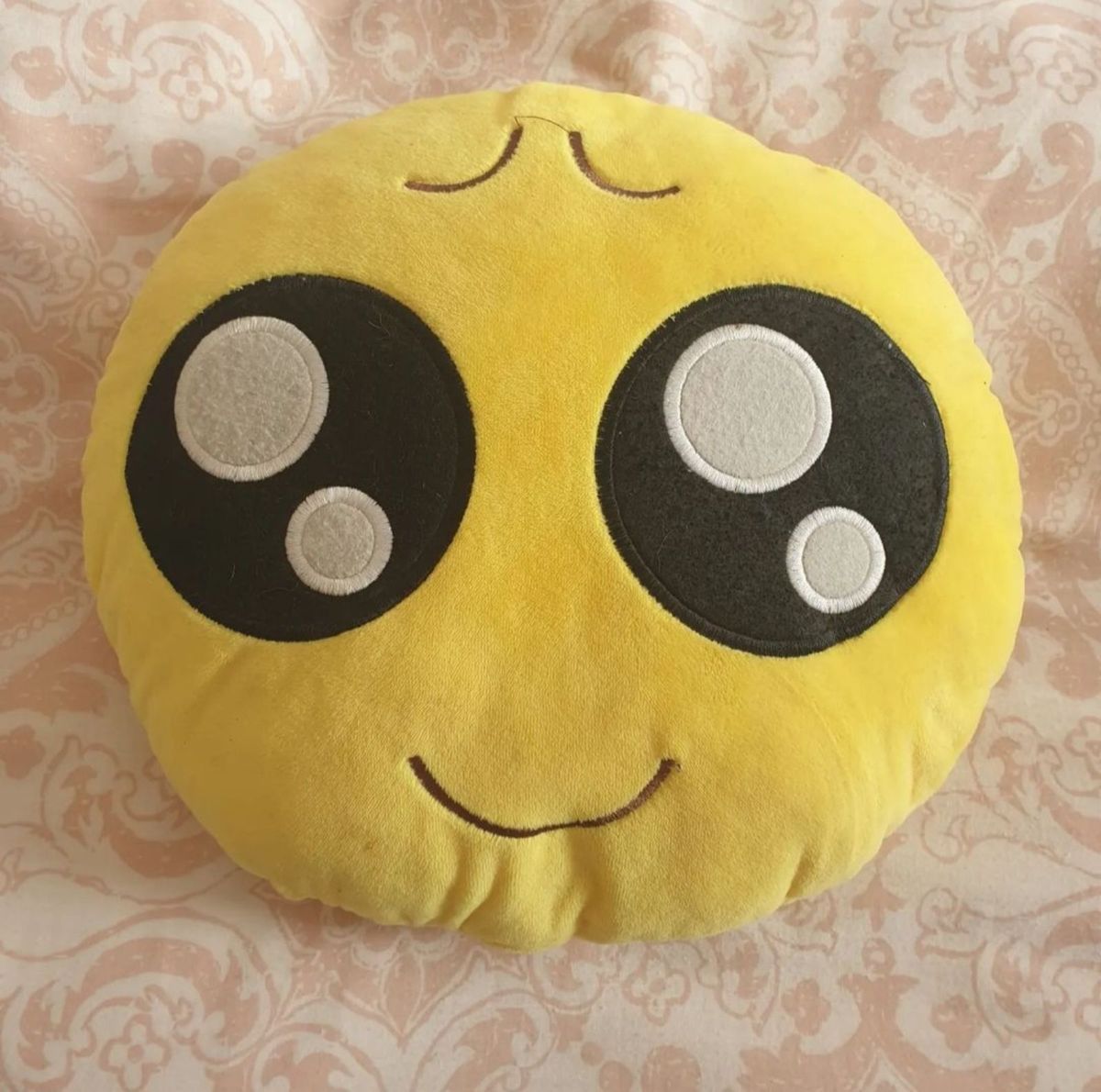 Pleading face emoji pillow best sale