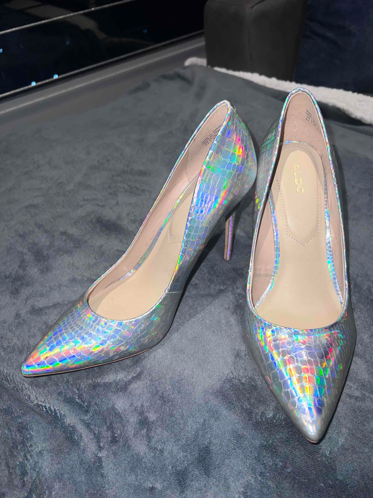 Aldo hot sale holographic heels