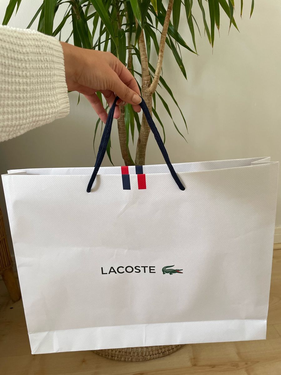 Lacoste deals paper bag