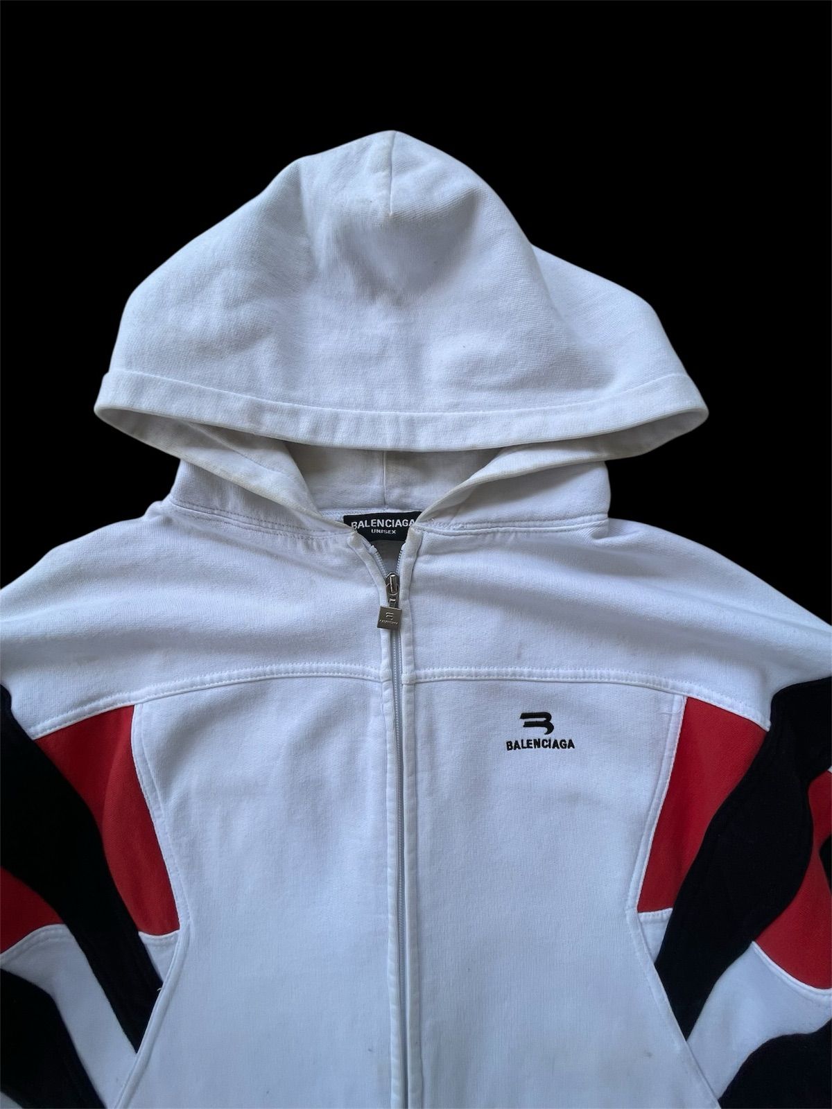 Men | 2021 Balenciaga Sporty B Zip Up Hoodie | YAGA